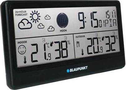 Stacion moti Blaupunkt WS20BK, LCD, me alarm, i zi