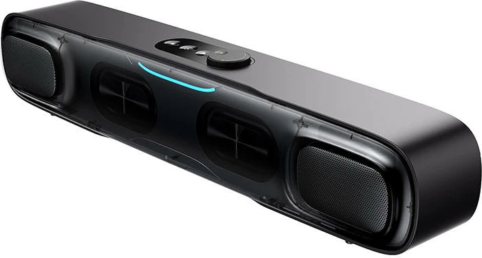 Altoparlant mini Baseus AeQur, model A20054402111-00, lidhje Bluetooth 5.3/USB-C/AUX, i zi