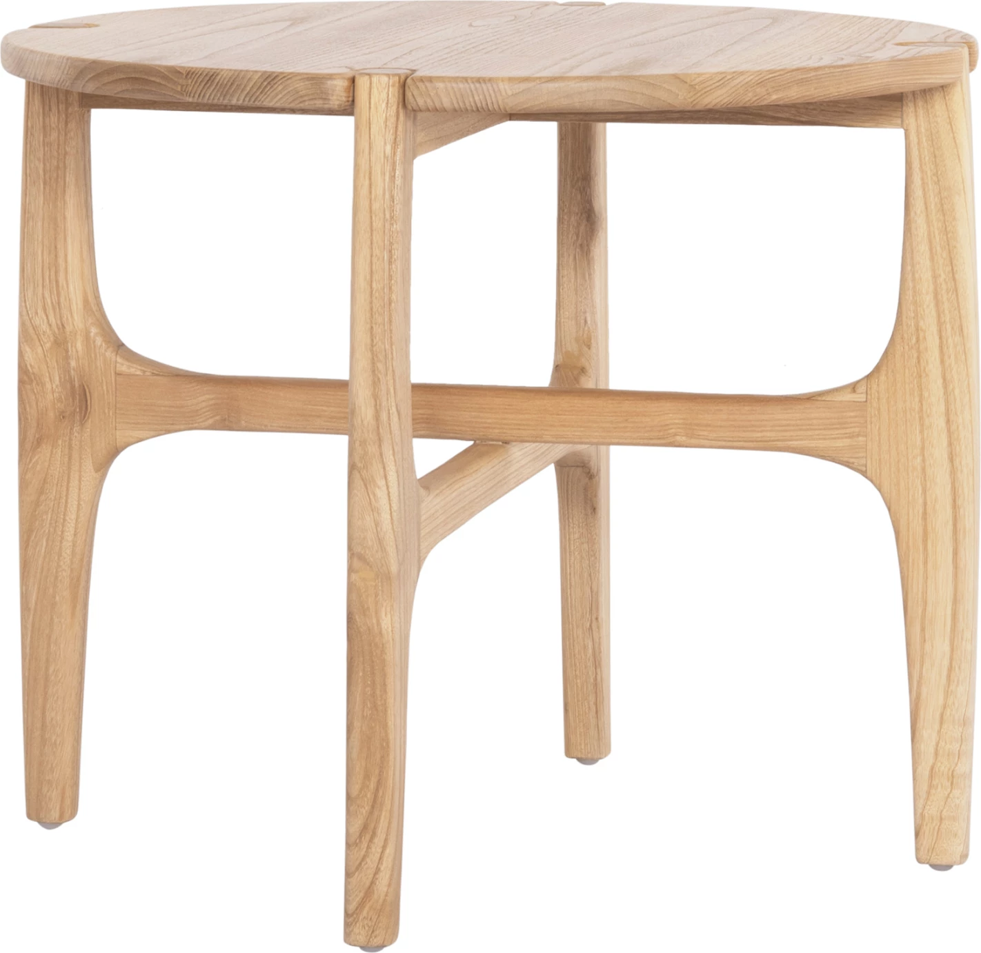 Tavolinë anësore e rrumbullakët KATAL FH9932 dru Sungkai ngjyrë natyrale Φ59,5x50,5Hcm