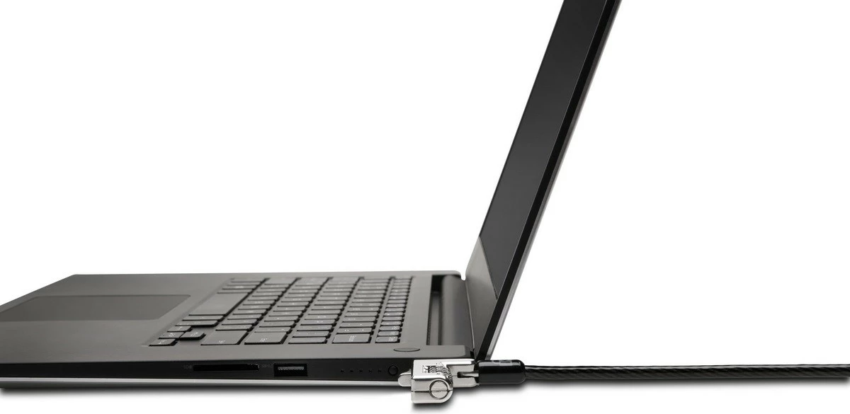 Bravë sigurie me kabllo për laptop Kensington K60600WW, kombinim mekanik 4-shifror, kabllo çeliku 1.8 m, e zezë/metal