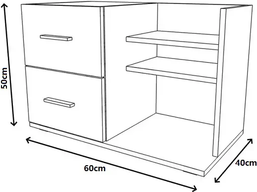 Komodinë për dhomë Kaia