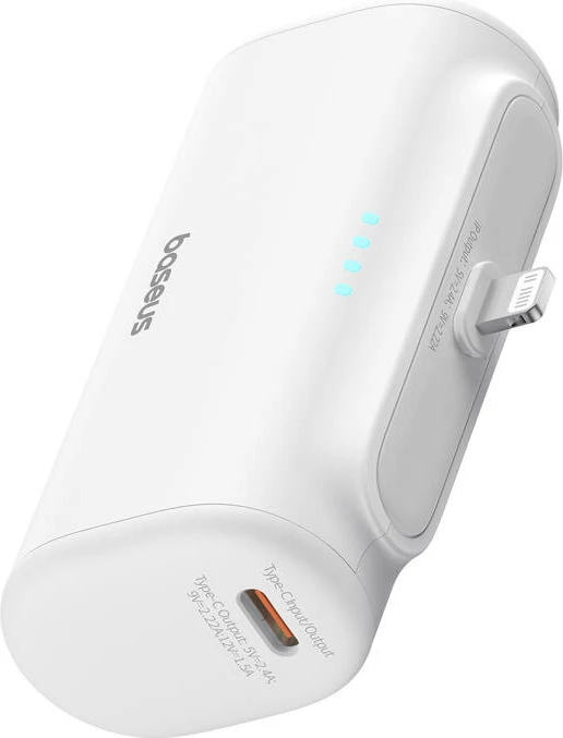 Powerbank Baseus Compact IP 5000mAh 20W, Bardhë