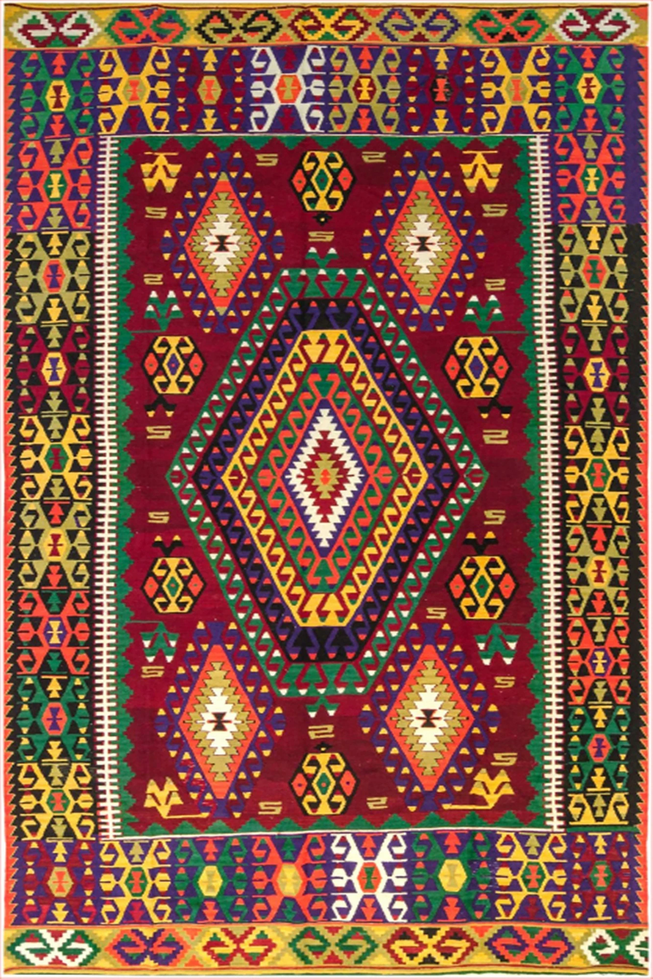 Qilim Velvet Conceptum Hypnose, shumëngjyrësh, 80x120cm, Els1782