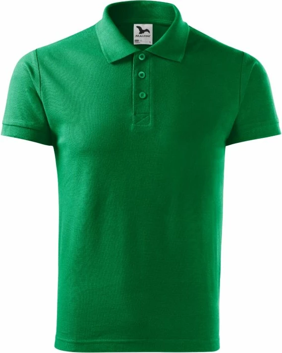 Polo Maicë Malfini për Meshkuj, Ngjyrë e Gjelbër e Barit