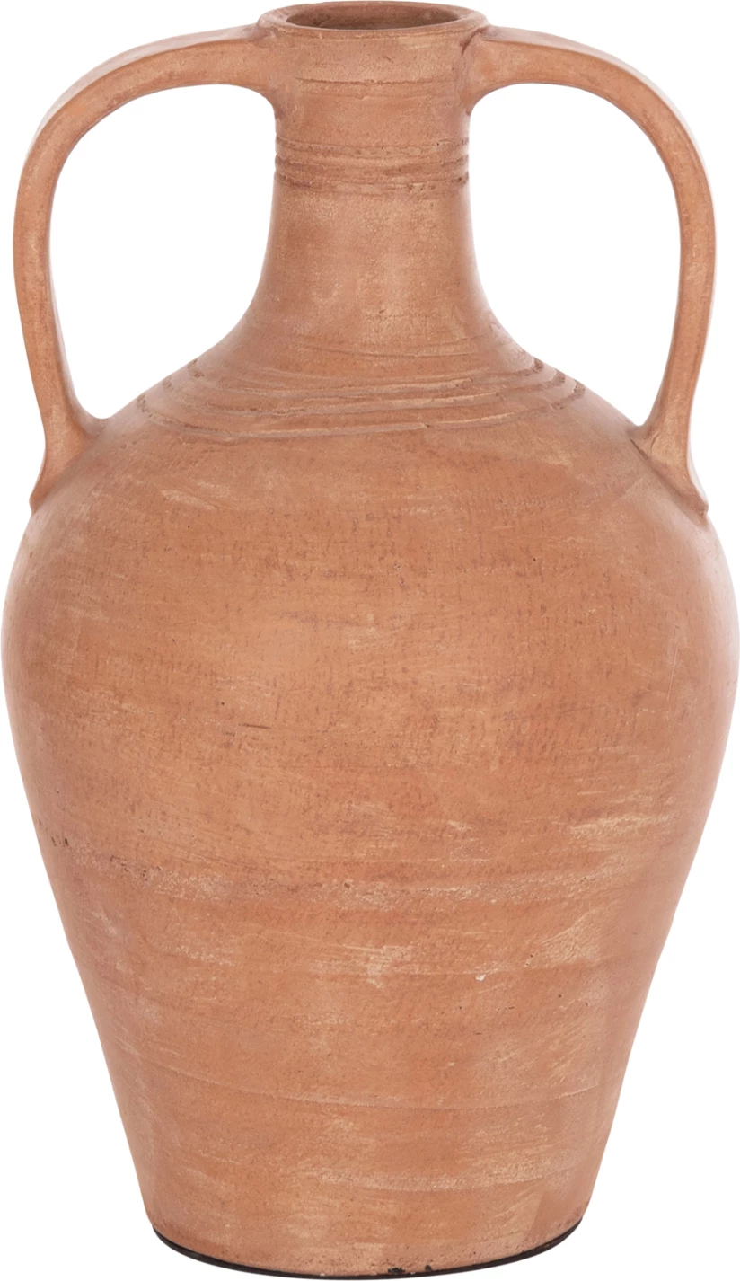 Vazo dekorative (amfora), terrakotë natyrale, FEAX FH4676.08L, 35x35x58cm