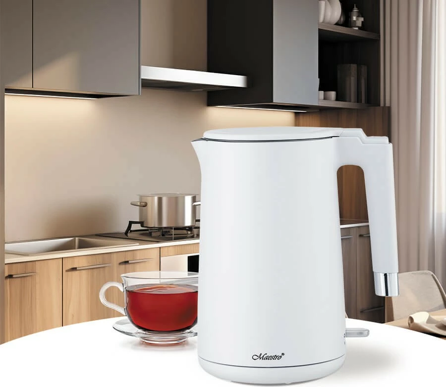 Çajnik elektrik Feel-Maestro MR-026-WHITE, 1.7L, 1800W, Bardhë