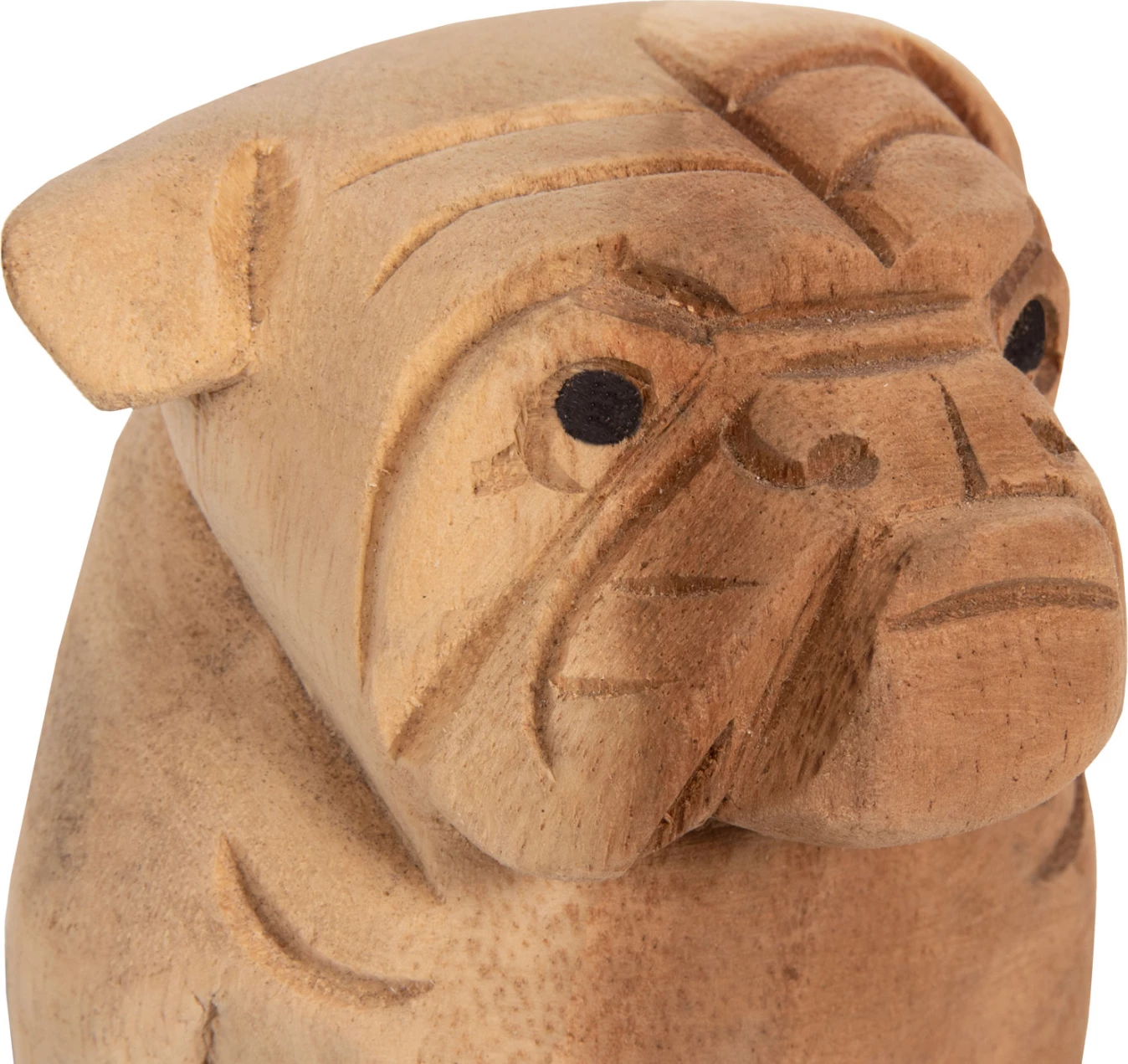 Dekor për dysheme DOZER FH7923 bulldog dru suar ngjyrë natyrale 9x8x12H cm