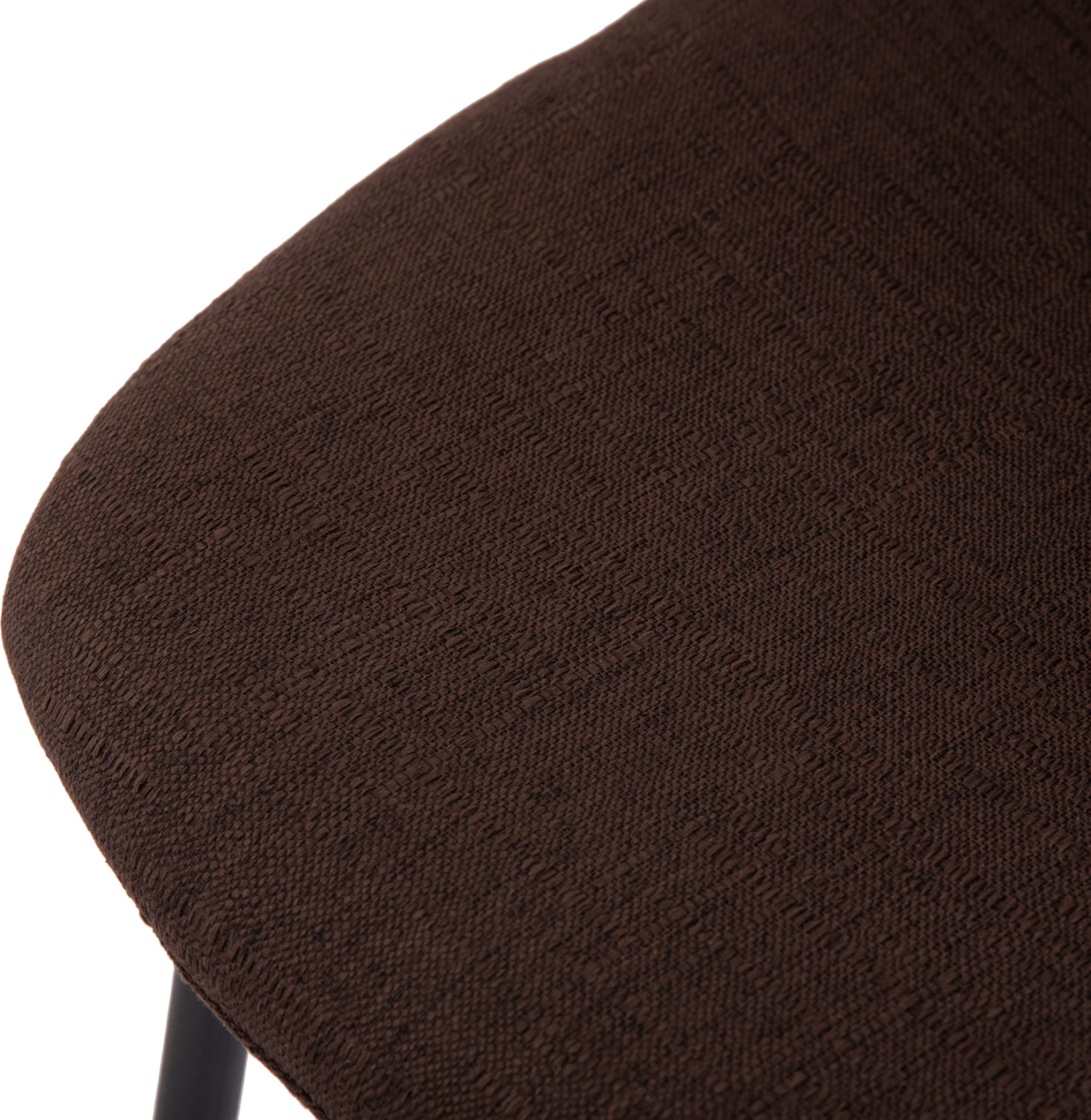 Karrige për bar VINCENT FH8579.23, ngjyrë kafe, kornizë metalike e zezë, 47x46x104H cm, set prej 4 copash