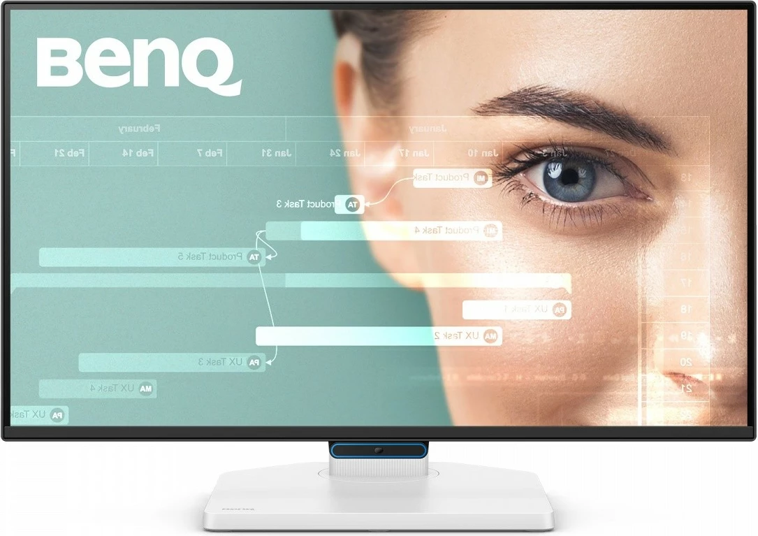 Monitor BenQ GW2490TC 23.8'' FHD 144Hz IPS 5ms, HDMI/DisplayPort/USB-C, altoparlantë, rregullim lartësie, zi/bardhë