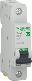 Siguresë Automatike 1P, C 25A, 6kA - Schneider