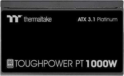 PSU Thermaltake Toughpower PT 1000W 80+ Platinum modular ATX 3.1 Gen5, e zezë