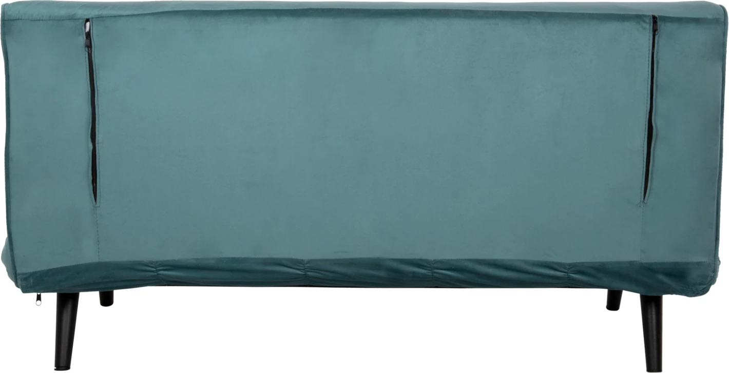 Divan për dy persona, ASMA, kadife, ngjyrë mente, 140x80x77H cm