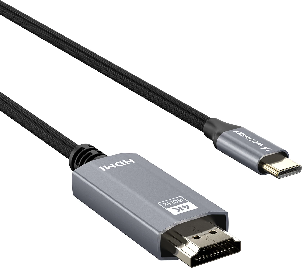 Kabllo USB-C në HDMI, Wozinsky WCCH-01, 4K 60Hz 1.8 m, e zezë
