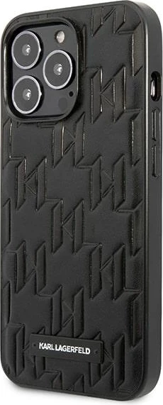 Mbështjellës Karl Lagerfeld Monogram Plaque për iPhone 13 / 13 Pro, i zi