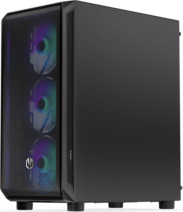 Kasë Endorfy Arx 500 ARGB EY2A011, Midi Tower, me 4 ventilatorë ARGB, e zezë
