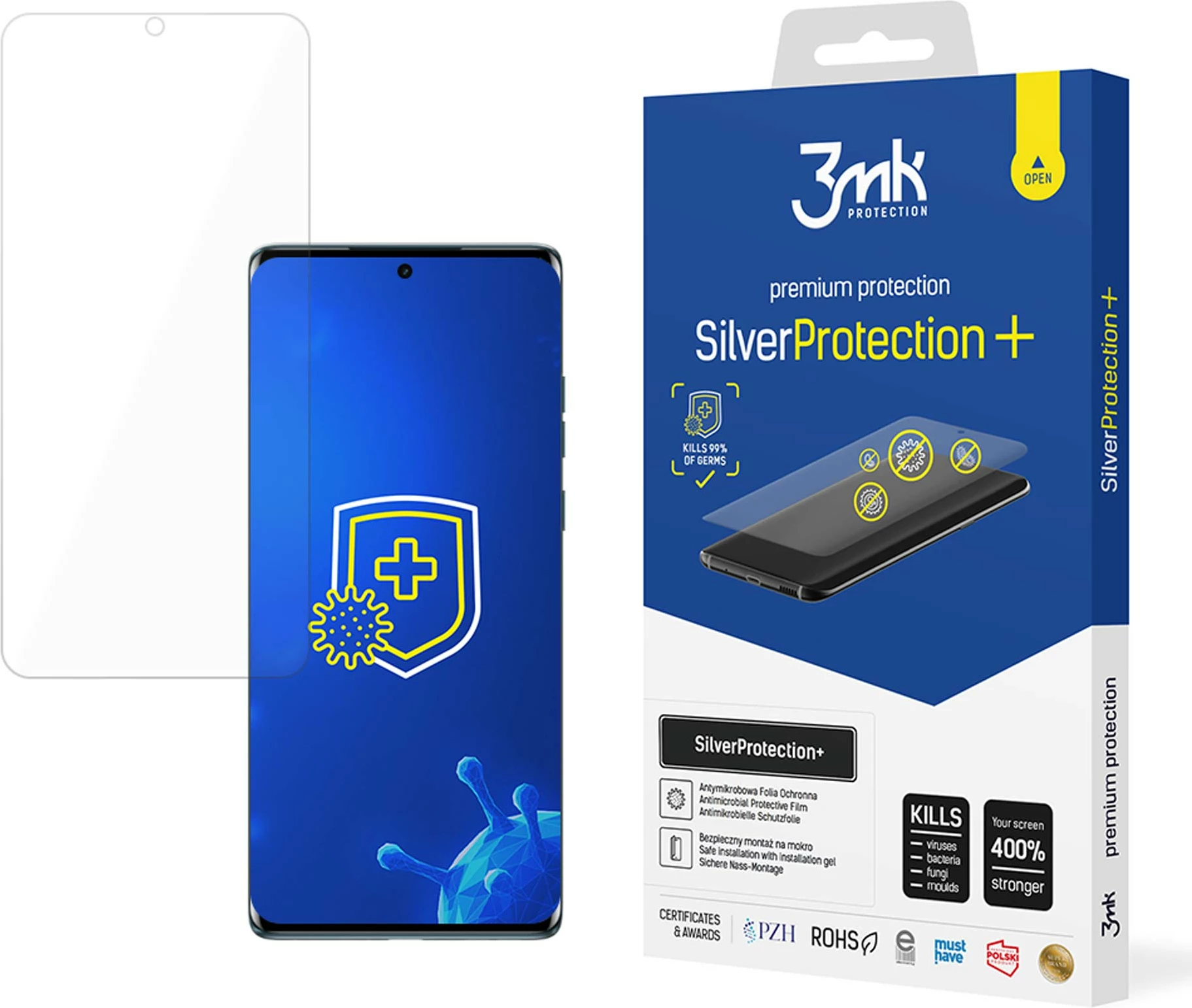 Folje mbrojtëse antibakteriale për ekran, 3mk Protection SilverProtection+ për Motorola Edge 50 Fusion