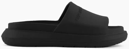 Flip-flops për meshkuj Emporio Armani, të zeza