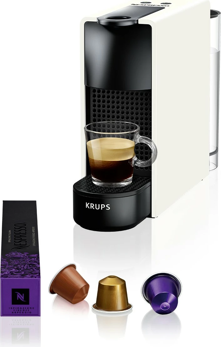 Aparat kafeje kapsulë Krups XN1101, 0.6 L, 1310 W, Zi, Bardhë