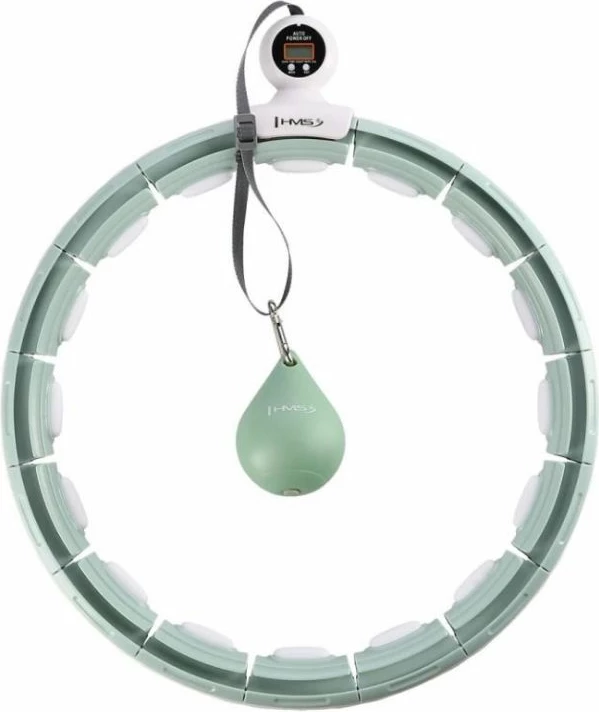 Hula hop HMS HHM15 me magnet dhe peshë, i gjelbër me numërues