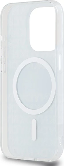 Mbështjellës DKNY IML Mono & Stripe MagSafe për iPhone 15 Pro, Kaltër