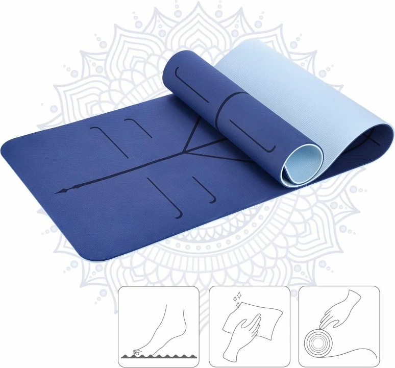 Tapet yoga HMS YM10, i kaltër