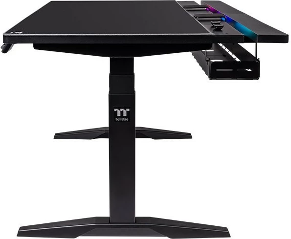 Tavolinë gaming Thermaltake G700 RGB, rregullim lartësie, LED RGB, 1600mm, e zezë