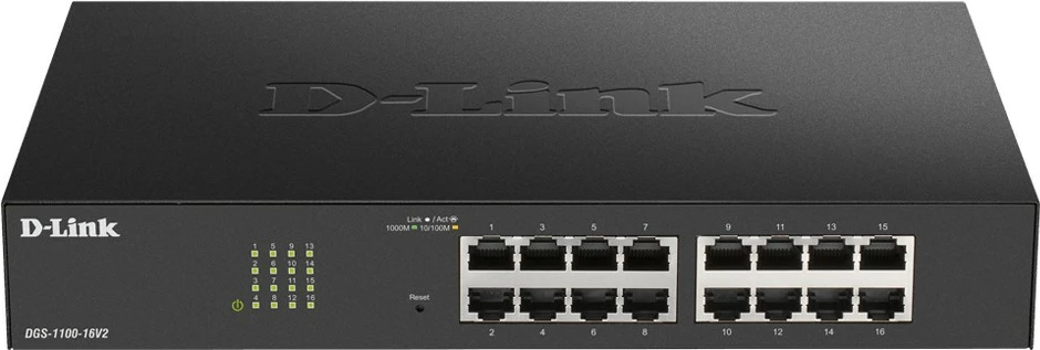 Switch D-Link DGS-1100-24PV2, Managed, Gigabit Ethernet, PoE, Rack mounting