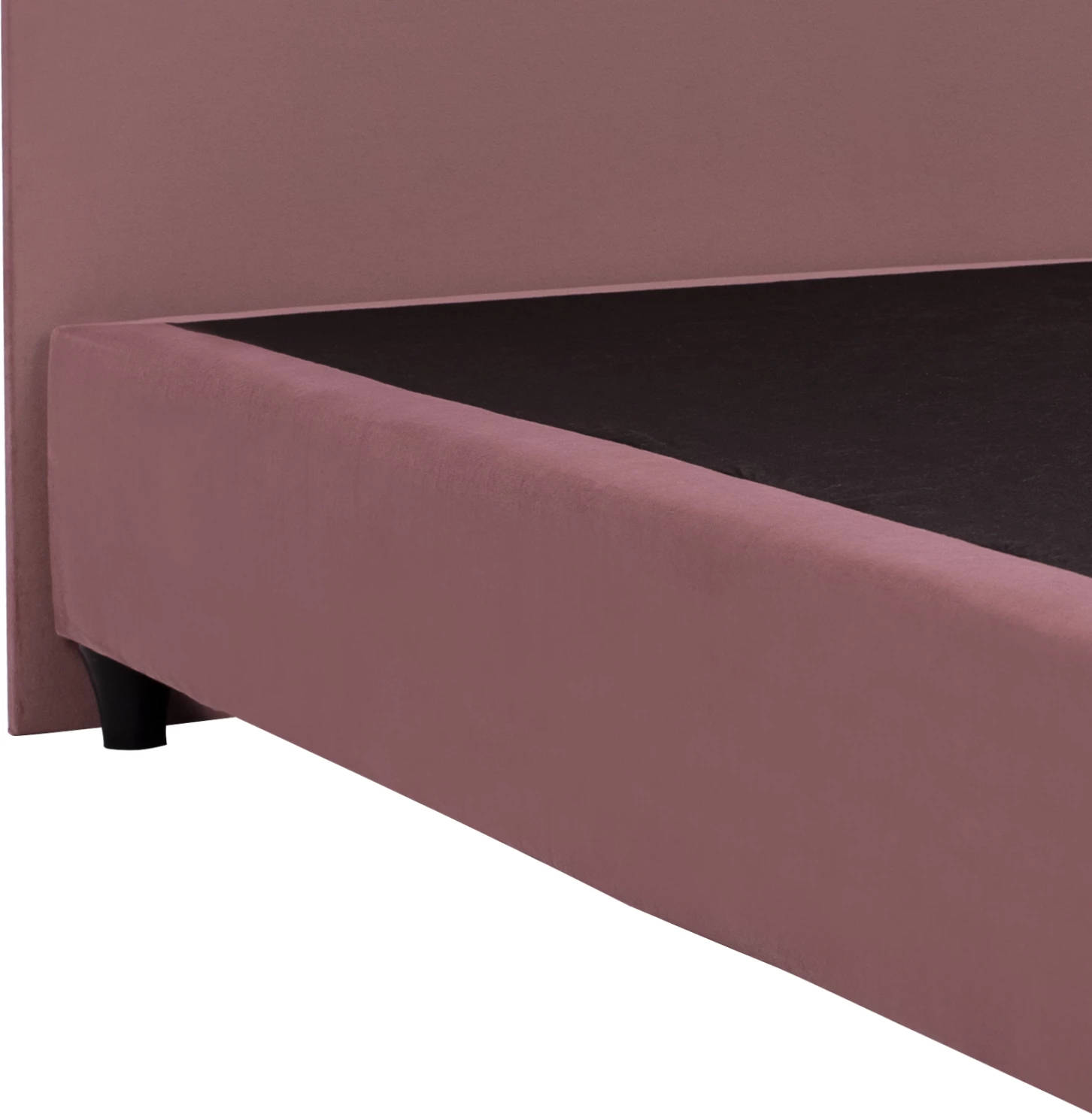 Krevat MALENA, kadife rozë e zbehtë, 90x200, FH651.12