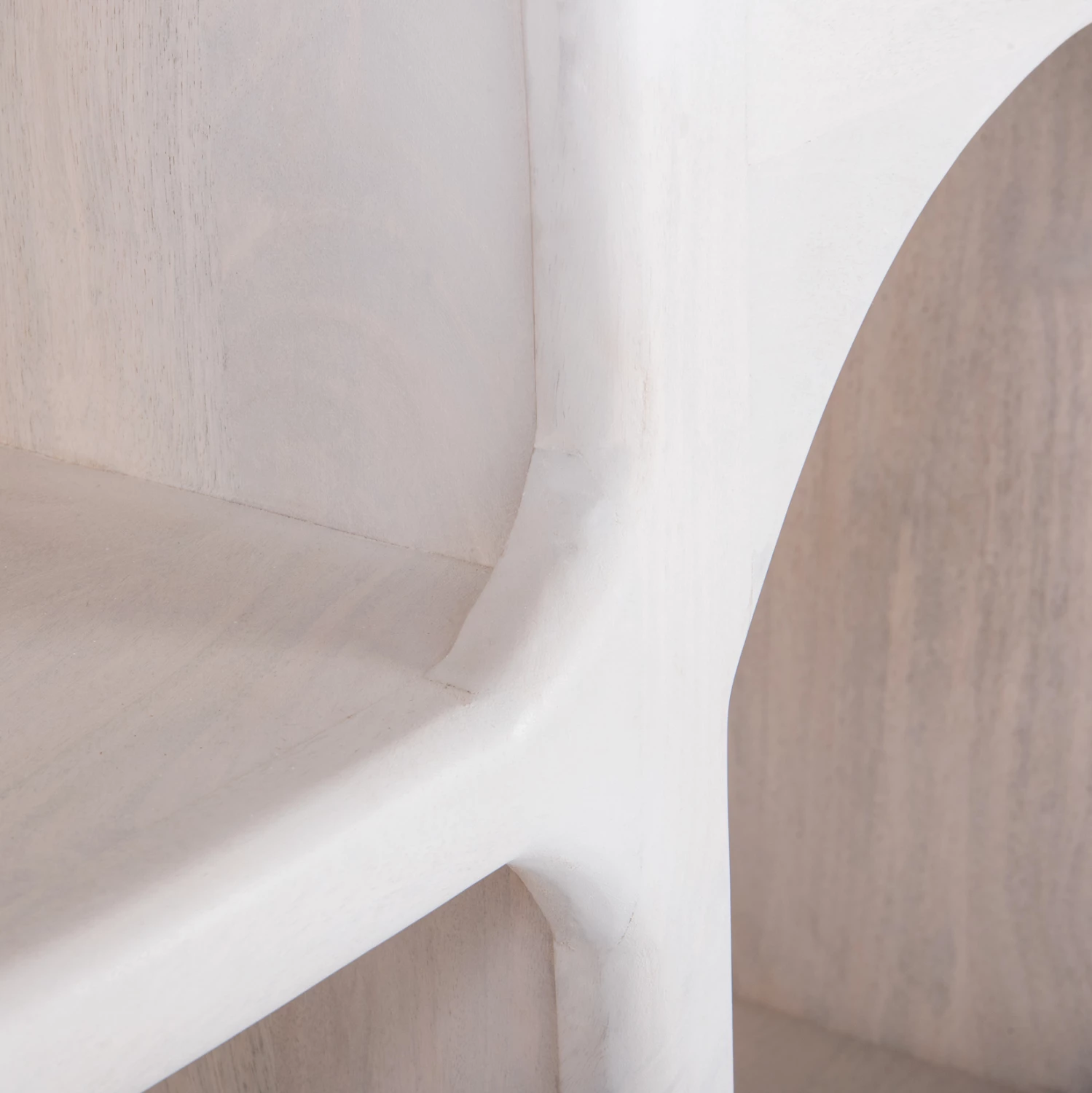 Bufe HANDYR FH9705 dru mango i bardhë 165x35x75 cm