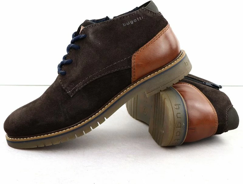 Çizme për meshkuj Bugatti, ngjyrë çokollate