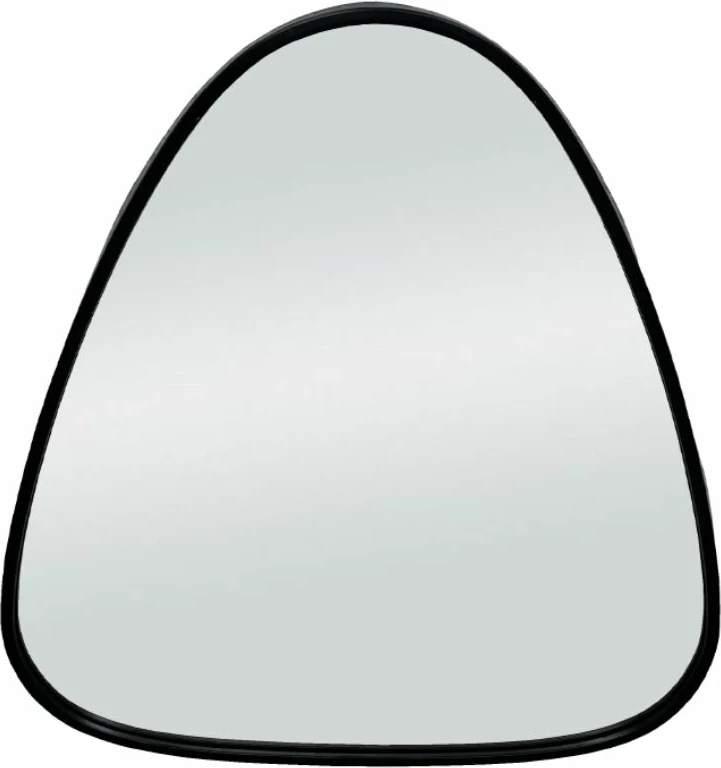 Pasqyrë muri Abstract 63, kornizë metalike e zezë, 60x2x63 cm