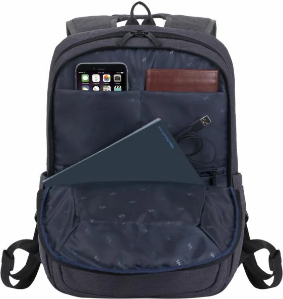 çantë shpine për laptop RivaCase ECO 7760 15.6\" 17L, e zezë