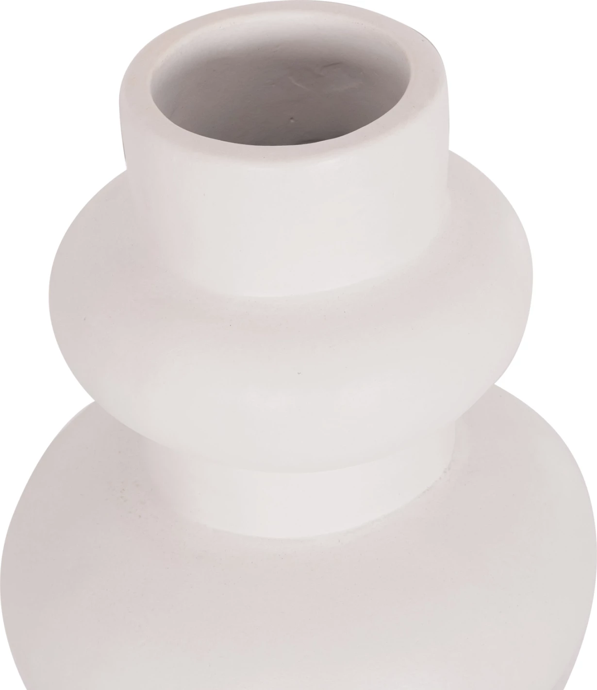 Vazo dekorative tavoline LEMA, terrakotë e bardhë, FH4664.02M, 22x29cm