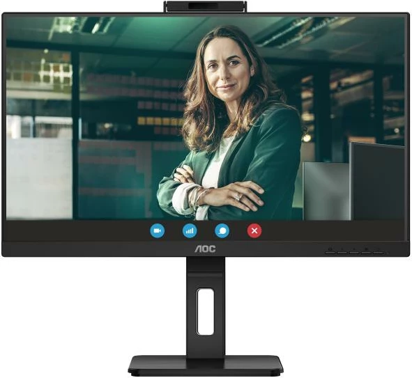 Monitor AOC 24P3CW 24\" IPS Full HD USB-C 65W me webcam 5MP, zi