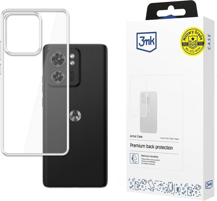 Mbështjellës 3mk Armor Case për Motorola Edge 40, transparent
