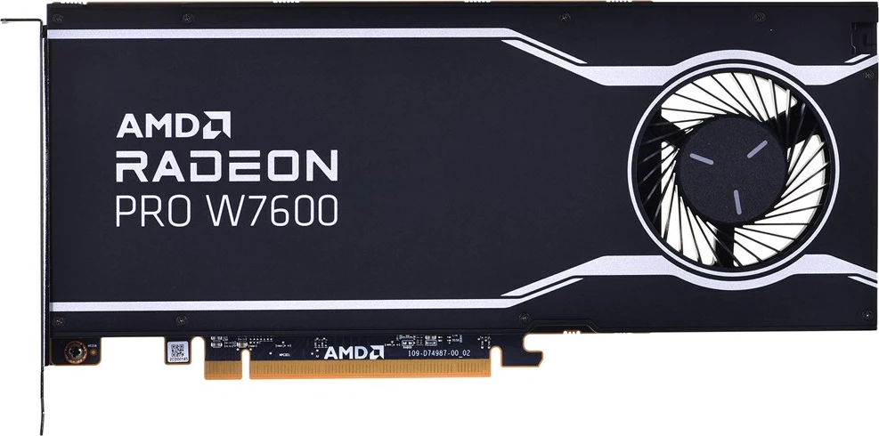 Kartelë grafike AMD Radeon Pro W7600 8 GB GDDR6, e zezë