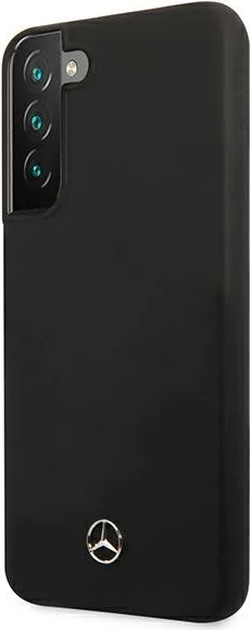 Mbështjellës Mercedes Silicone për Samsung Galaxy S22+, i zi