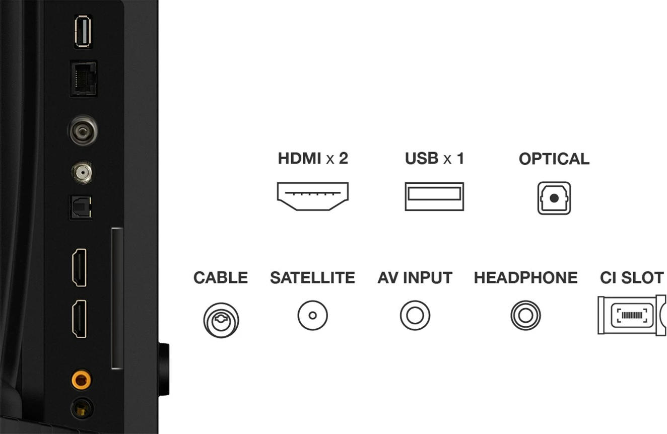 TV Smart TCL 32S59K, 32 inç, QLED, Full HD, Android TV, Metalik