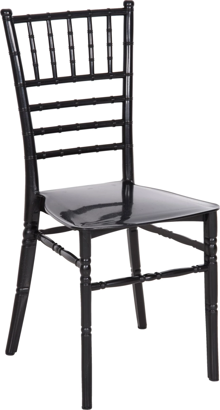 Karrige për katering polipropileni TIFFANY e re FH8058.07, e zezë me shkëlqim, 42x48x88,5H cm