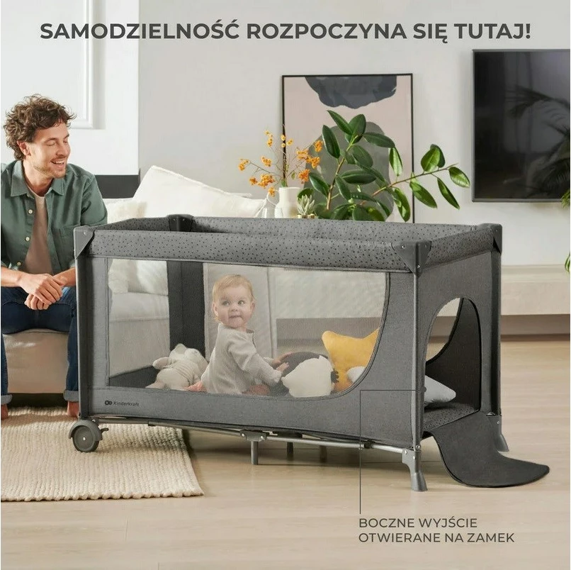 Krevat udhëtimi Kinderkraft Joy 2, bezhë