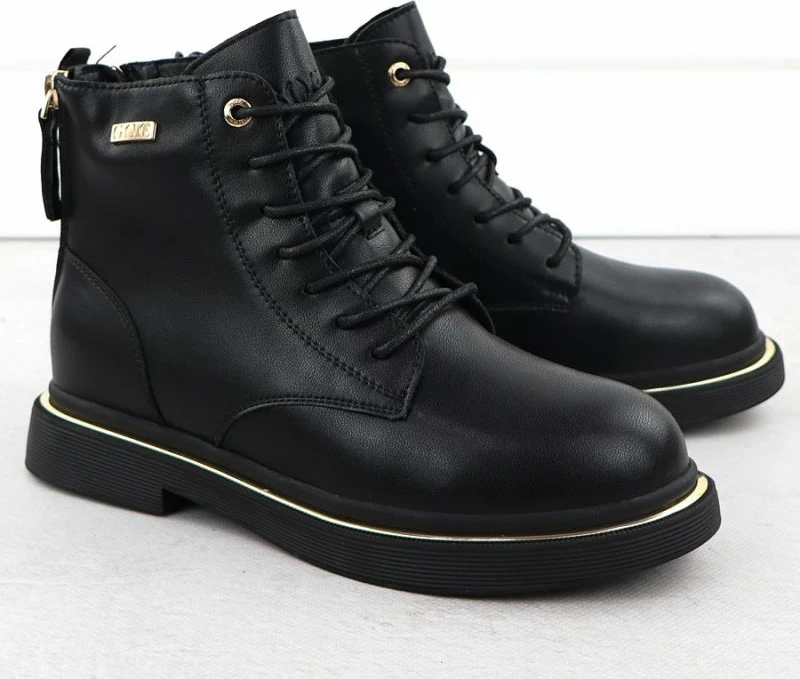 Çizme lëkure femra Goe SS2N4101, të zeza