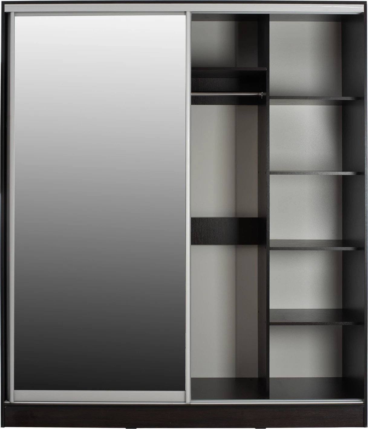 Dollap me dyer rrëshqitëse, ngjyrë wenge, FH2437.02, 180x60x210 cm