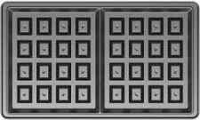 Aparat 4-në-1 sanduiçera/vafllera/grill Brock SSM 6004 RD 750 W, kuqe/zezë