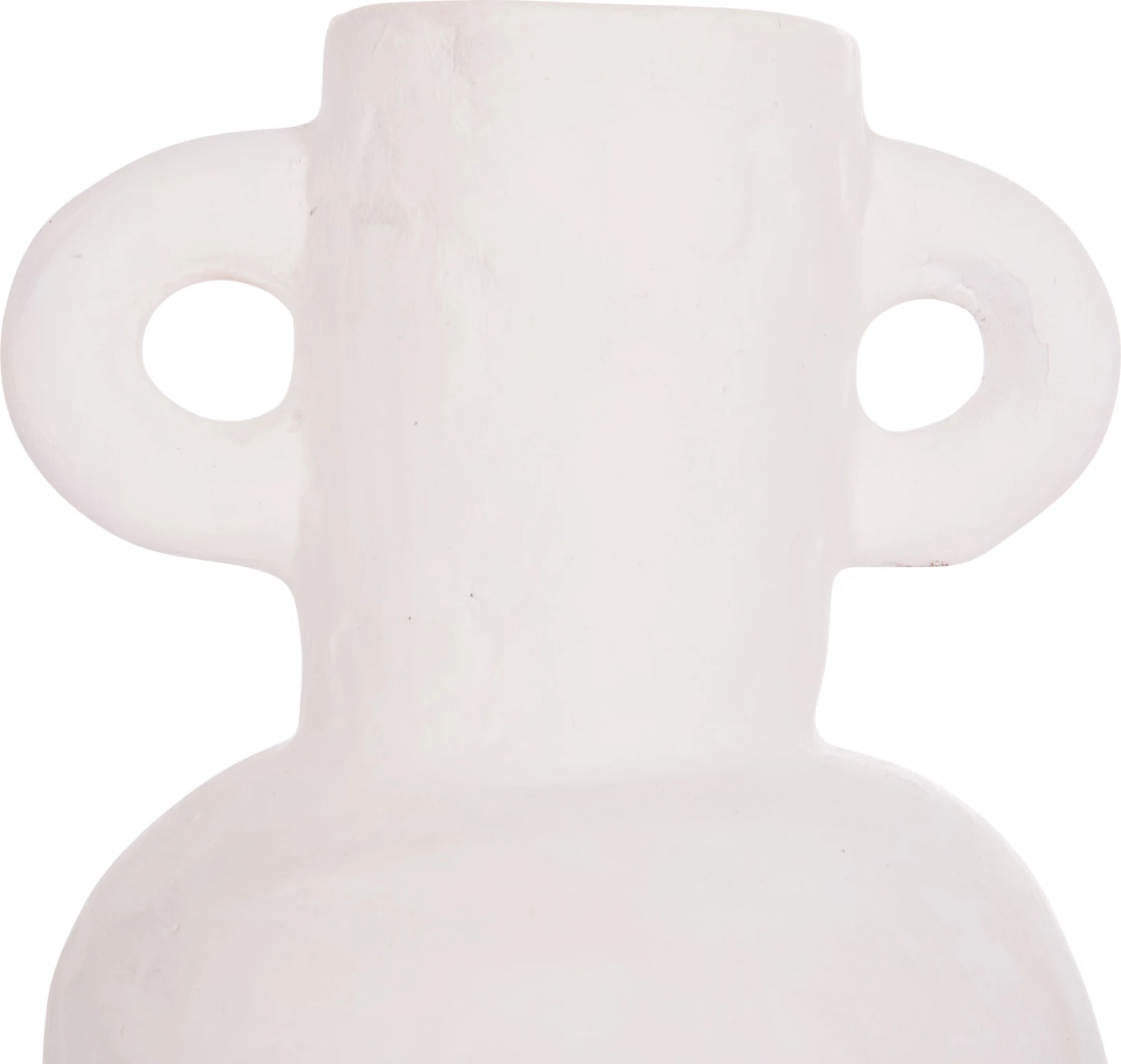 Vazo dekorative CLAYVON, terrakotë, ngjyrë e bardhë, FH4406, 14x20cm