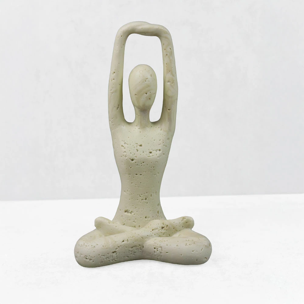 Dekor trup MORPH VI, rezinë, bezhë, 12.5x8x21cm