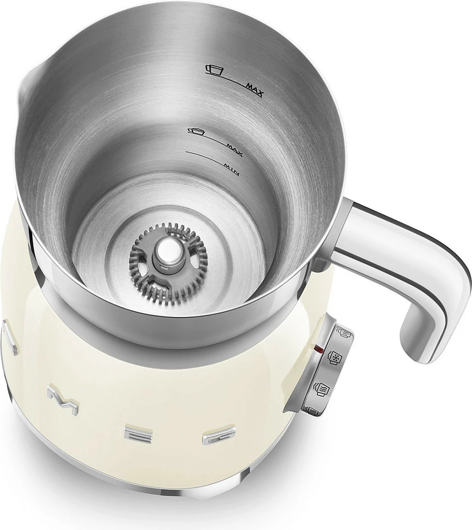 Makineri për shkumë qumështi SMEG MFF11CREU, 500W, inox/plastik, krem