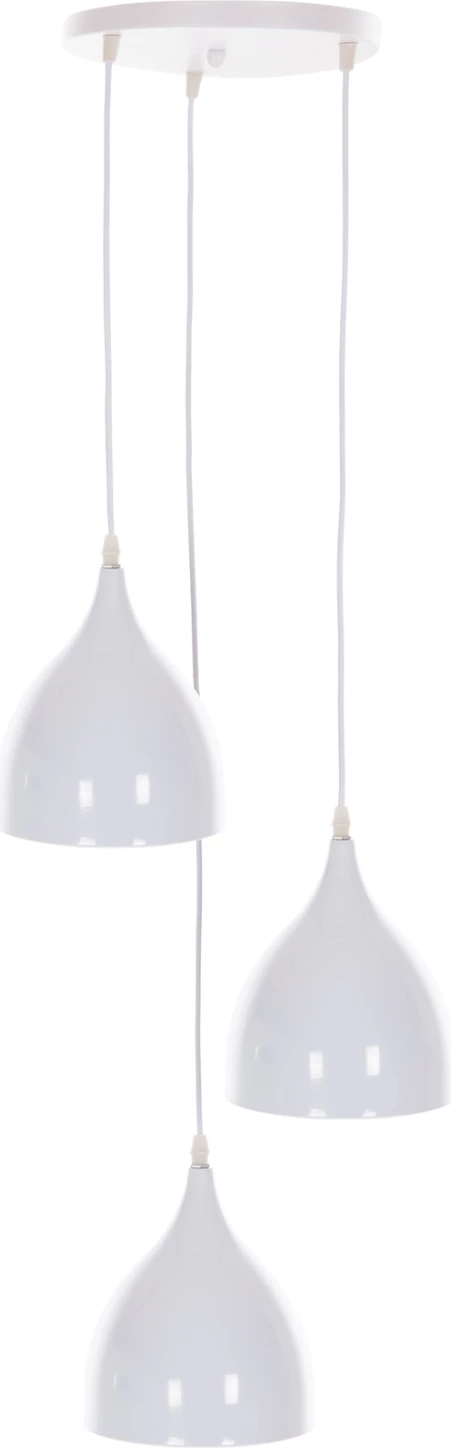 Llambë varëse tavani 3-dritash, metal i bardhë, FH4138, Φ33x33-115H cm