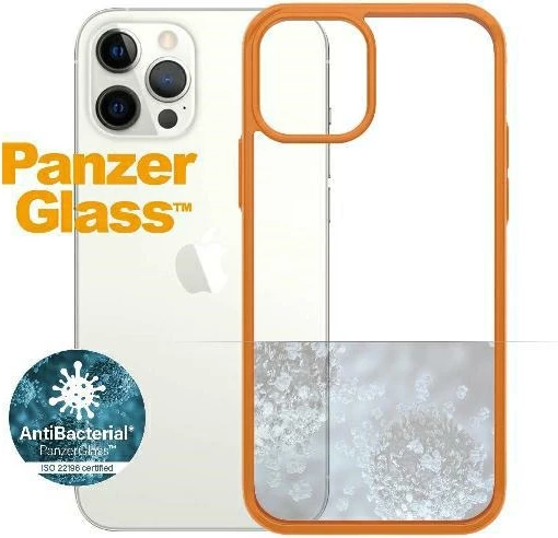 Mbështjellës PanzerGlass ClearCase për iPhone 12 / 12 Pro, transparent portokalli