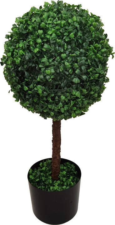 Bimë dekorative Bolla I, vazo e zezë, 30x65cm, 2 copë