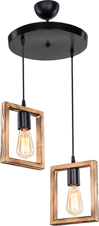 Dritë tavani Isolate Ε27, ngjyrë arre, D43x83cm